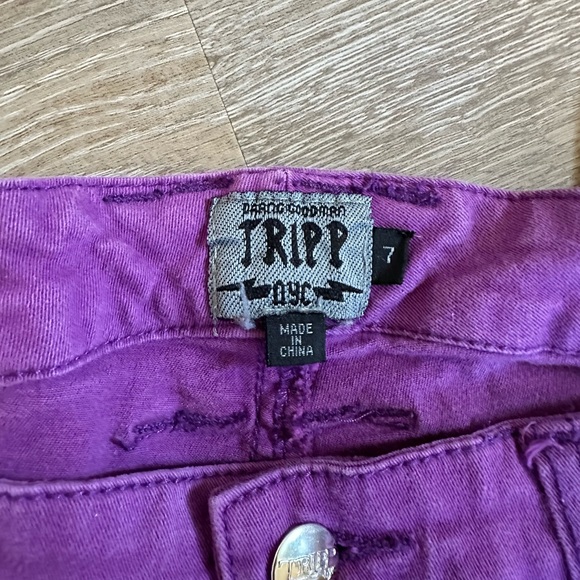 Tripp NYC Purple Skinny Jeans Size 7 - Picture 3 of 4